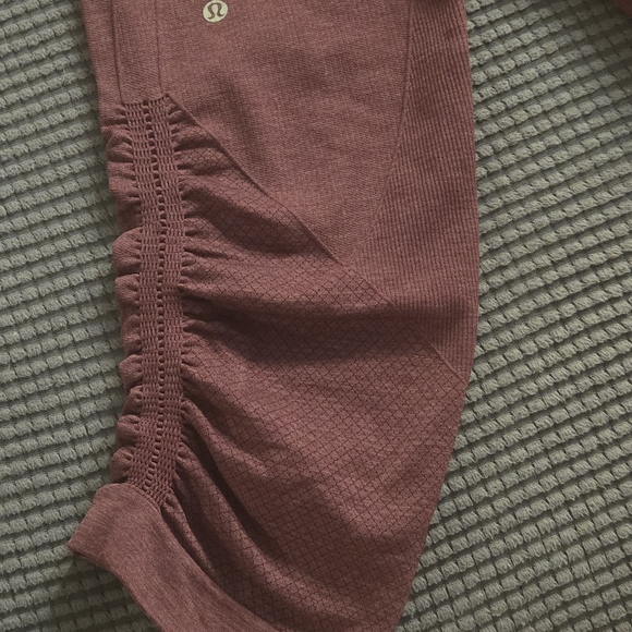 Lululemon Athletica Burgundy Capris - Picture 4 of 8